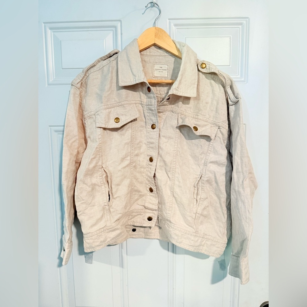 Women's Beige Jean Jacket
